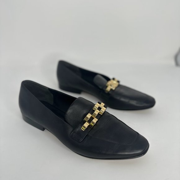Veronica Beard Alire Loafer Black Leather - Picture 1 of 6